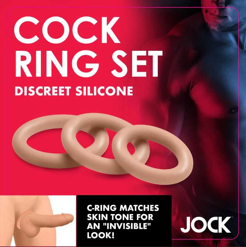 JOCK Discrete Silicone CockRing Set Tan