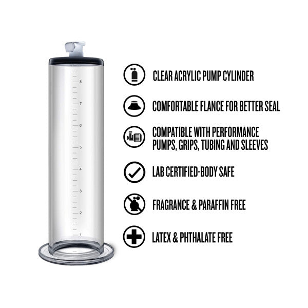 Performance - 9' x 1.75' Penis Pump Cylinder - Clear